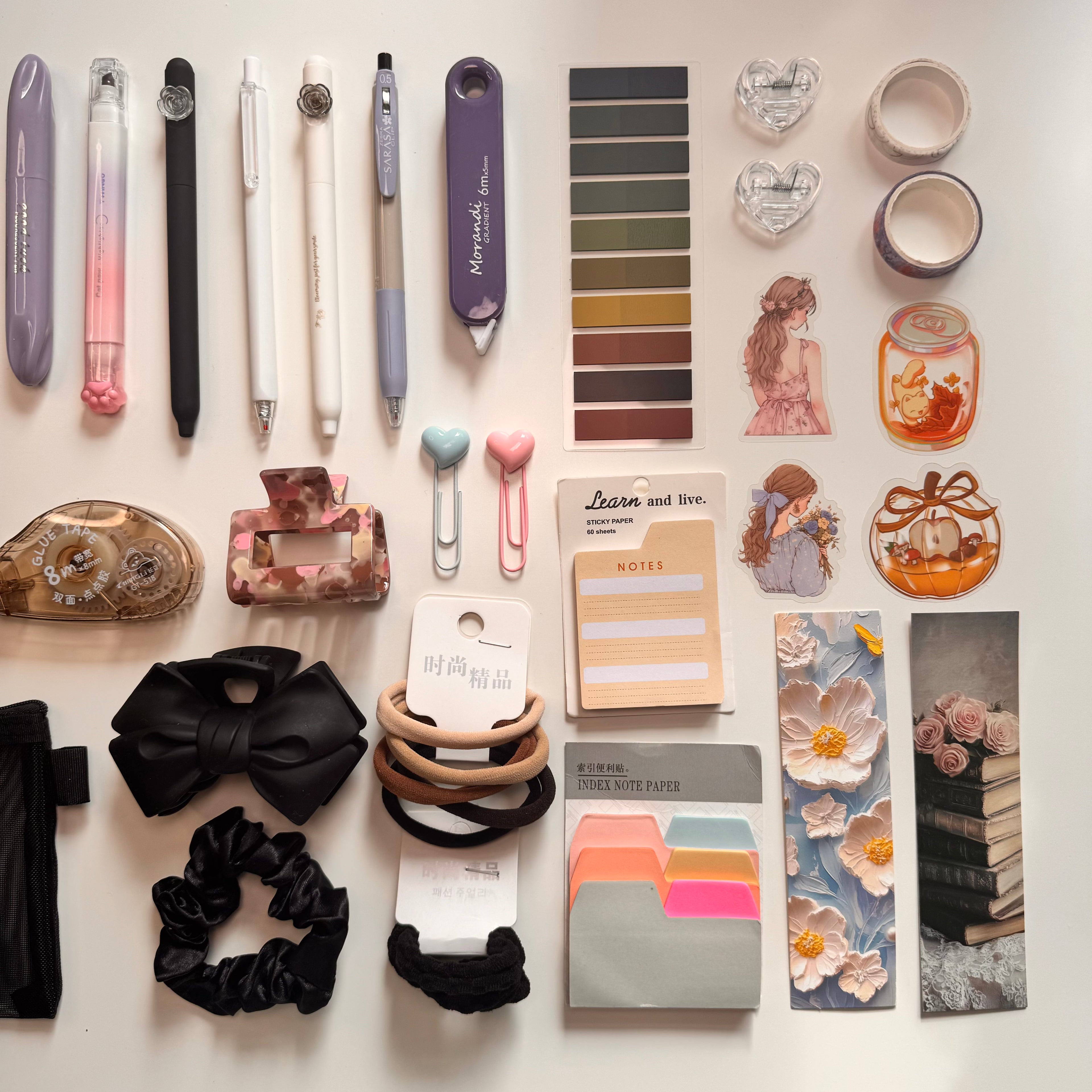 Midnight Aesthetic Set — Dark Minimal Stationery & Lifestyle Bundle