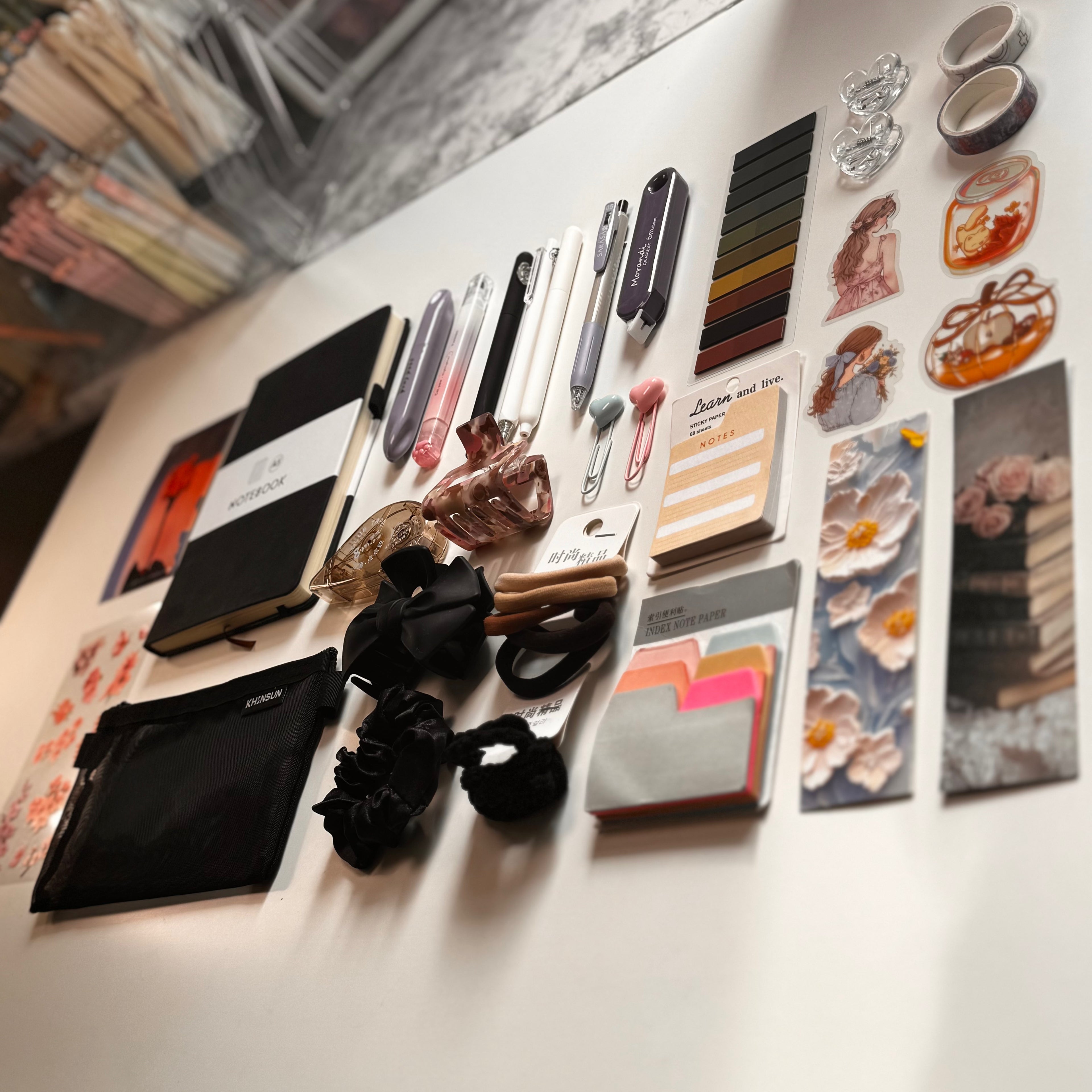 Midnight Aesthetic Set — Dark Minimal Stationery & Lifestyle Bundle