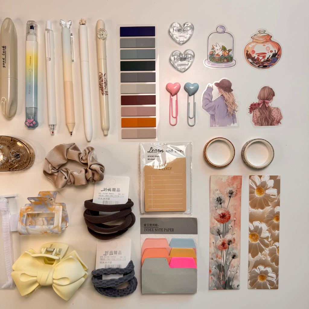 Soft Neutral Aesthetic Set — Minimal Grey & Cream Essentials Bundle