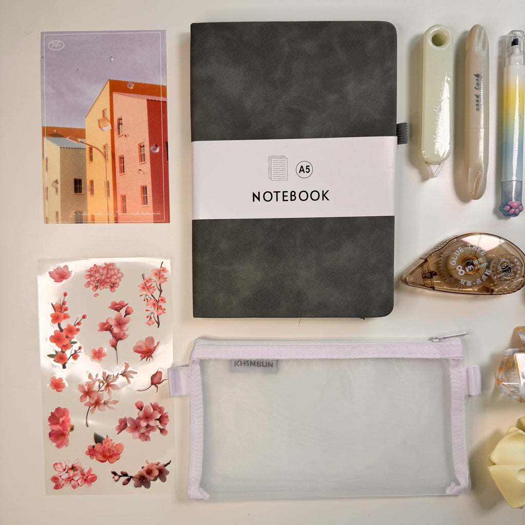 Soft Neutral Aesthetic Set — Minimal Grey & Cream Essentials Bundle